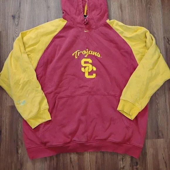 Nike Vintage Nike Mid Swoosh USC Trojans Hoodie Sweatshirt Size US XXL / EU 58 / 5 - 5 Thumbnail
