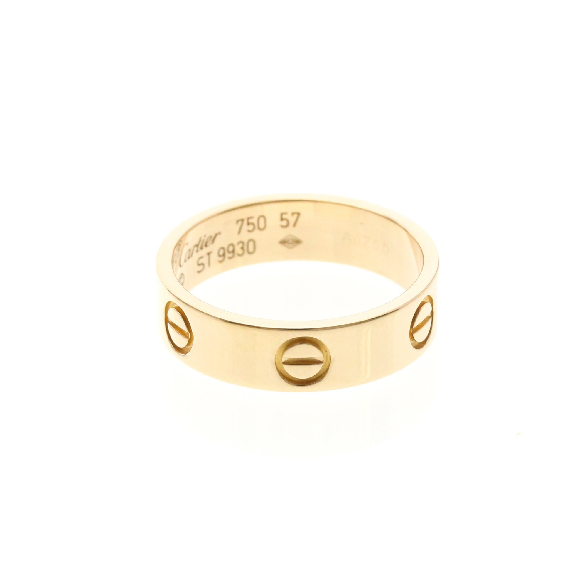 Cartier Cartier Love Pink Gold (18K) Fashion No Stone Band Ring Pink Gold Size ONE SIZE - 1 Thumbnail