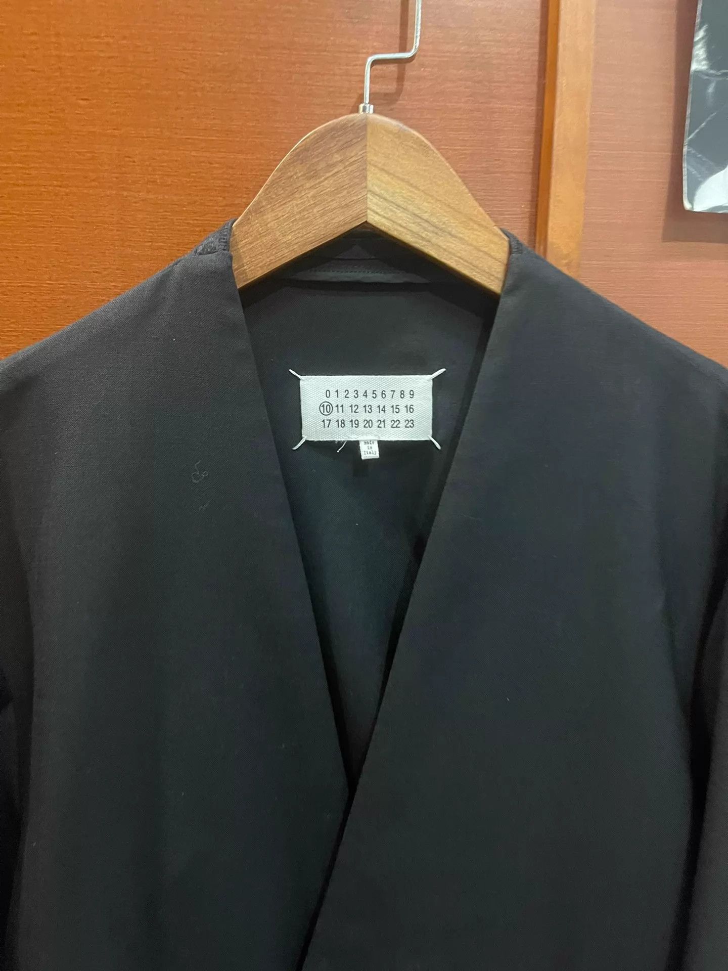 Maison Margiela Maison Margiela collarless wool thin blazer 48 Size 48S - 3 Thumbnail