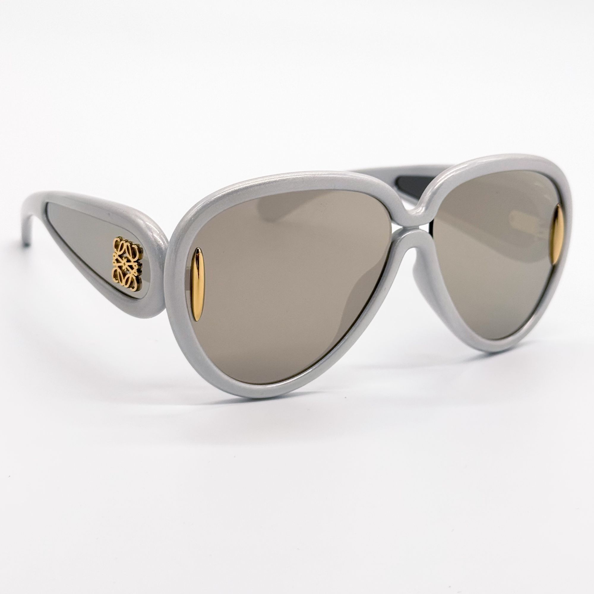Loewe NEW LOEWE SUNGLASSES LW40132I 24C GRAY MASK UNISEX EYEWEAR L Size ONE SIZE - 6 Thumbnail