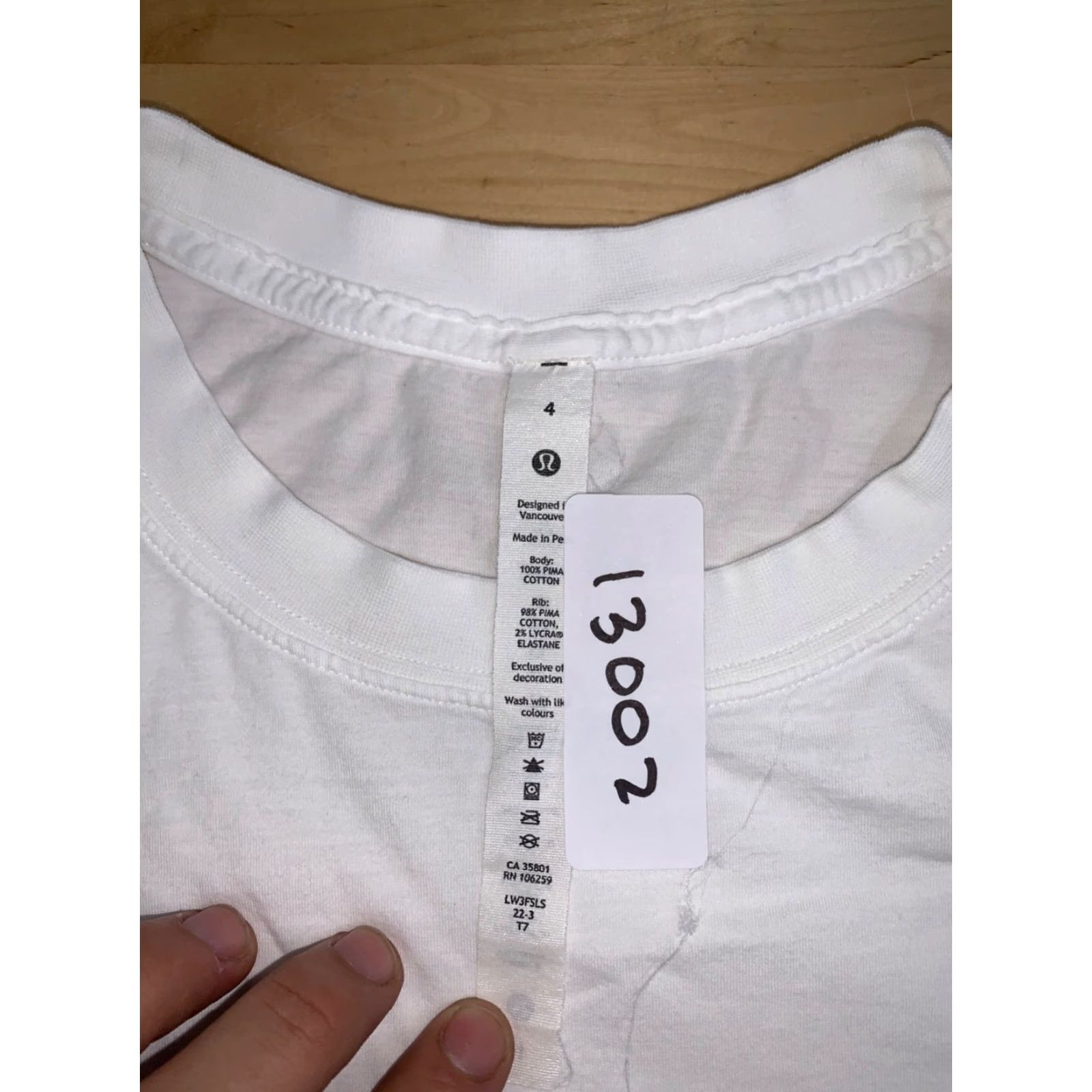 Lululemon Lululemon All Yours Long Sleeve Top Women 4 White Casual Activewear 13002 Size S / US 4 / IT 40 - 2 Thumbnail