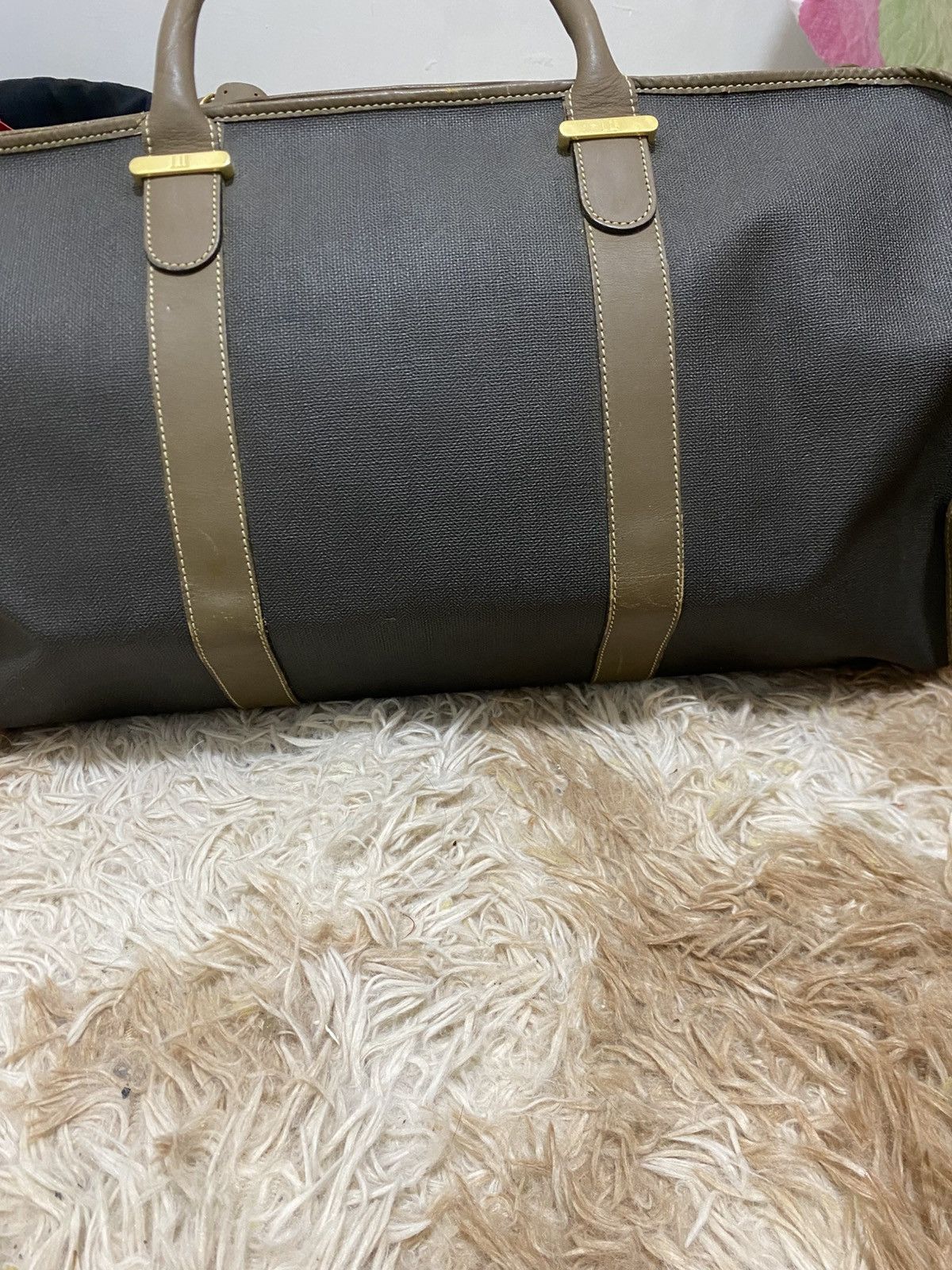 Alfred Dunhill Vintage Dunhill Canvas & Leather Travel Bag – Made in Italy Size ONE SIZE - 2 Thumbnail