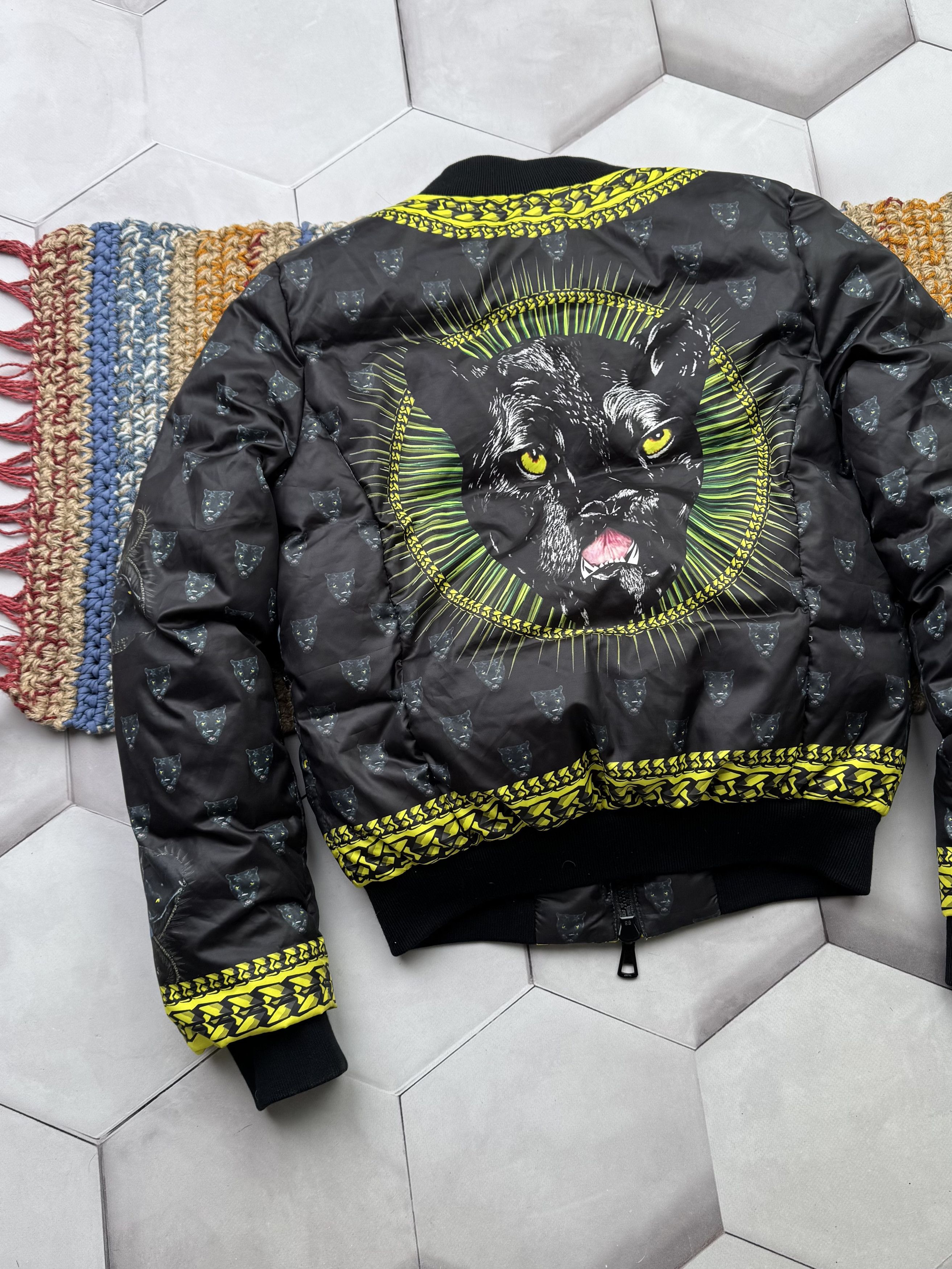 Vintage Vintage Cropped Down Printed Jacket (ES9) Size S / US 4 / IT 40 - 9 Thumbnail