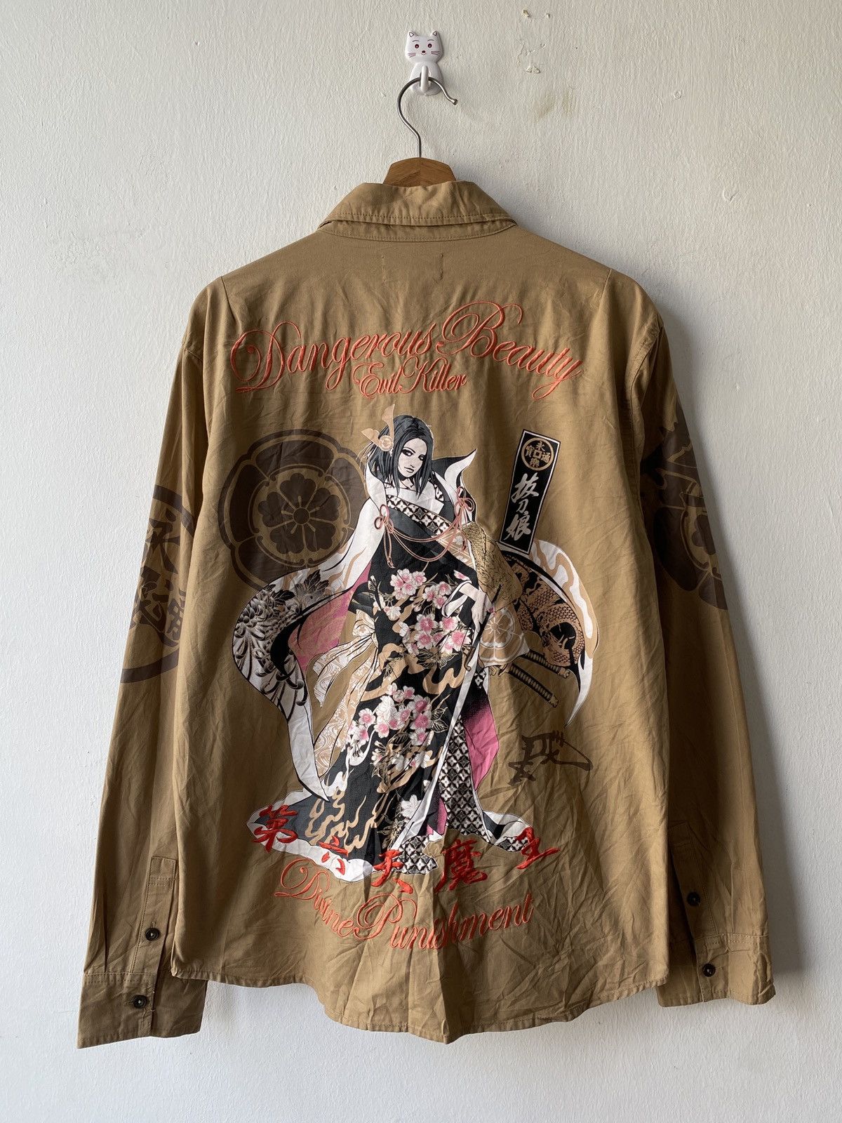 Japanese Brand Divine Retribution Japan Dangerous Beauty Evil Killer Shirt Size US XL / EU 56 / 4 - 4 Thumbnail