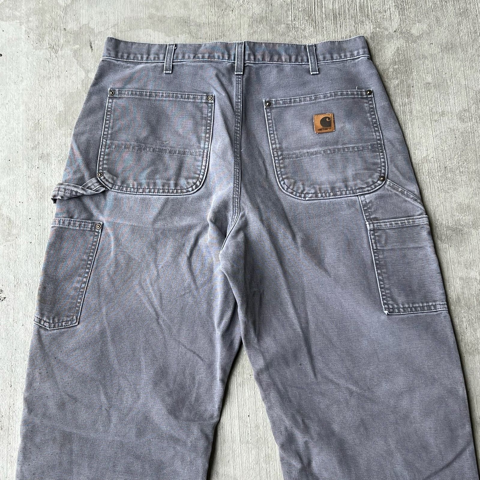 Carhartt × Vintage Carhartt faded gray double knee work wear carpenter pants Size US 34 / EU 50 - 8 Thumbnail