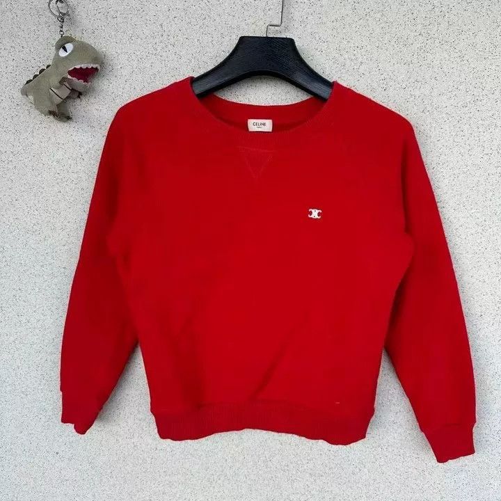 Celine Celine Triomphe Logo Sweatshirt M Size US M / EU 48-50 / 2 - 1 Thumbnail