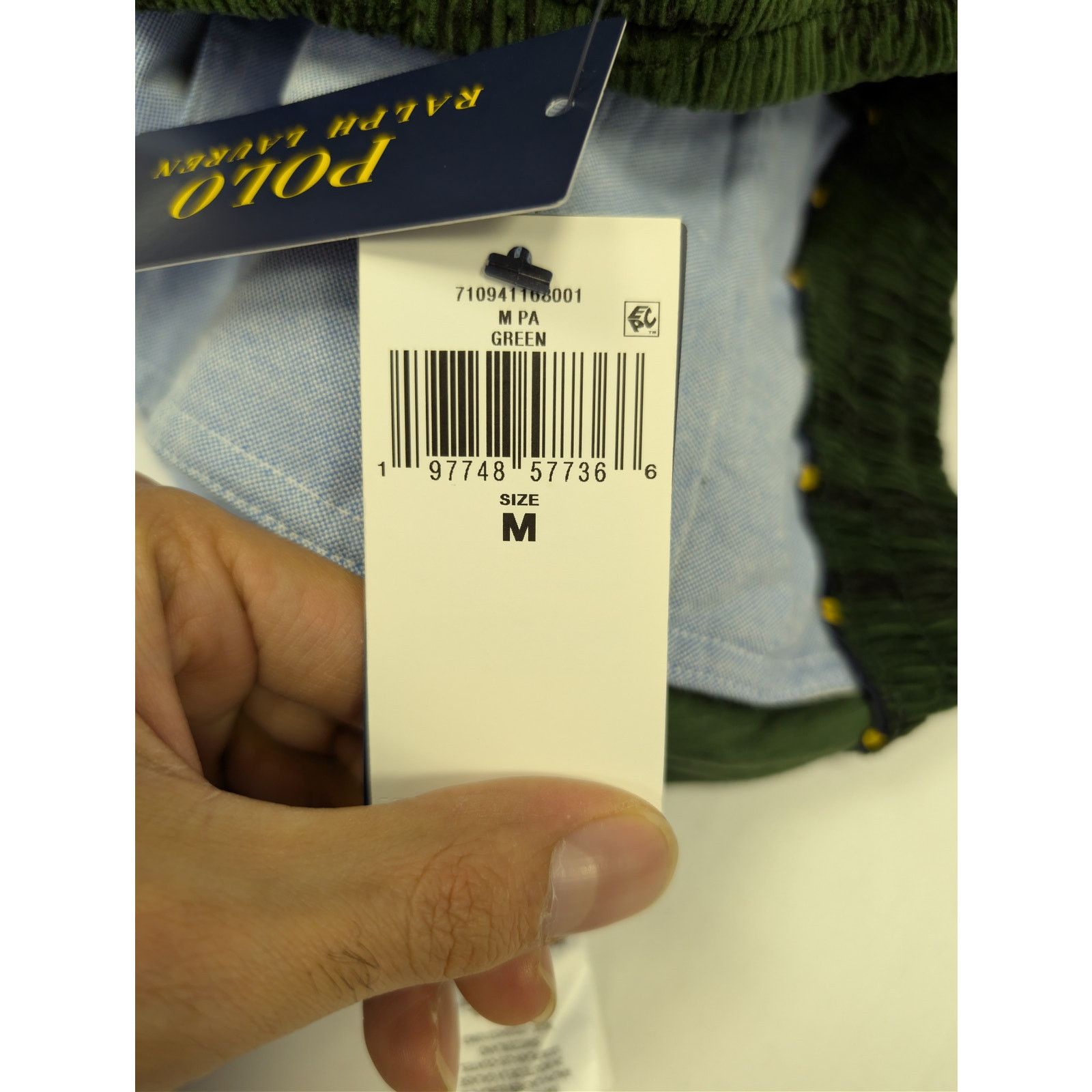 Polo Ralph Lauren o1rshd1 CC20 Velvet Shorts in Green Size US 32 / EU 48 - 21 Thumbnail