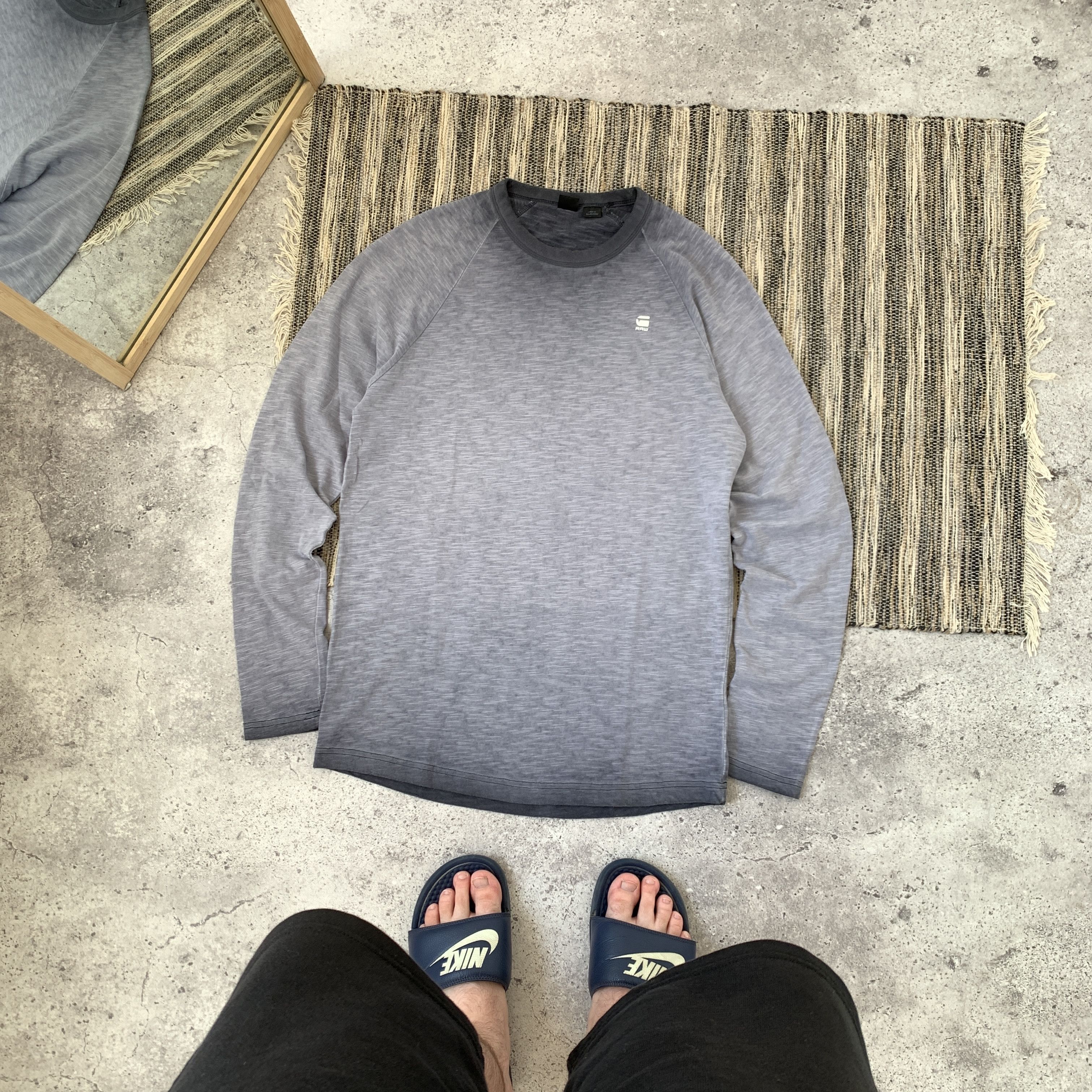 G-Star G-Star Raw VALTORAS RAGLAN Longsleeve Tee Shirt Grey Size US M / EU 48-50 / 2 - 1 Thumbnail