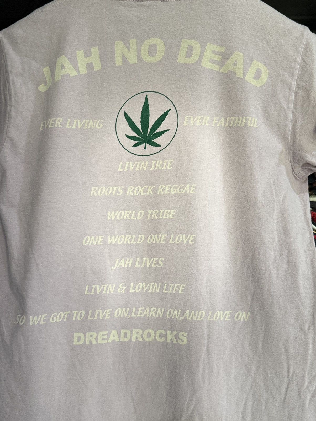 Rap Tees Vintage Dreadz Jah No Dead Dreadrocks Faded Tee Size US M / EU 48-50 / 2 - 2 Thumbnail
