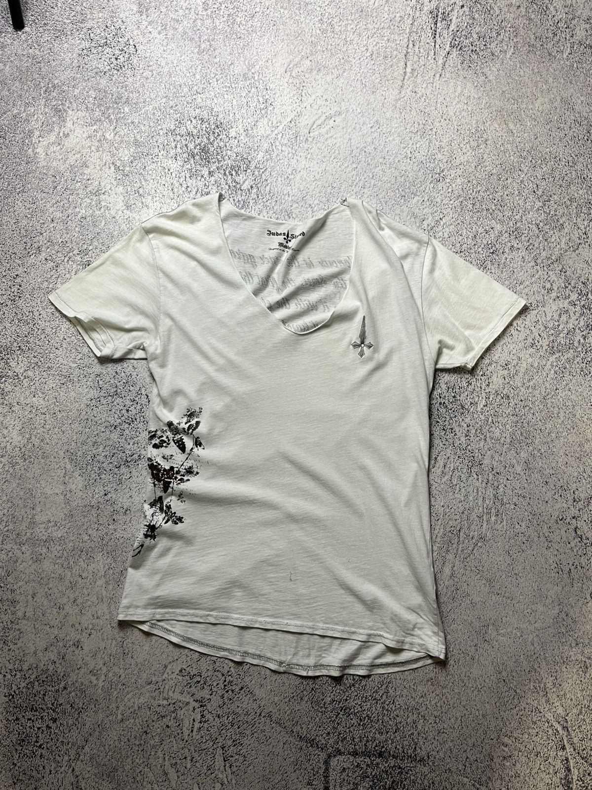 Vintage Vintage Judas Sinned Affliction Style Luxury Streetwear Tee Size US M / EU 48-50 / 2 - 1 Thumbnail