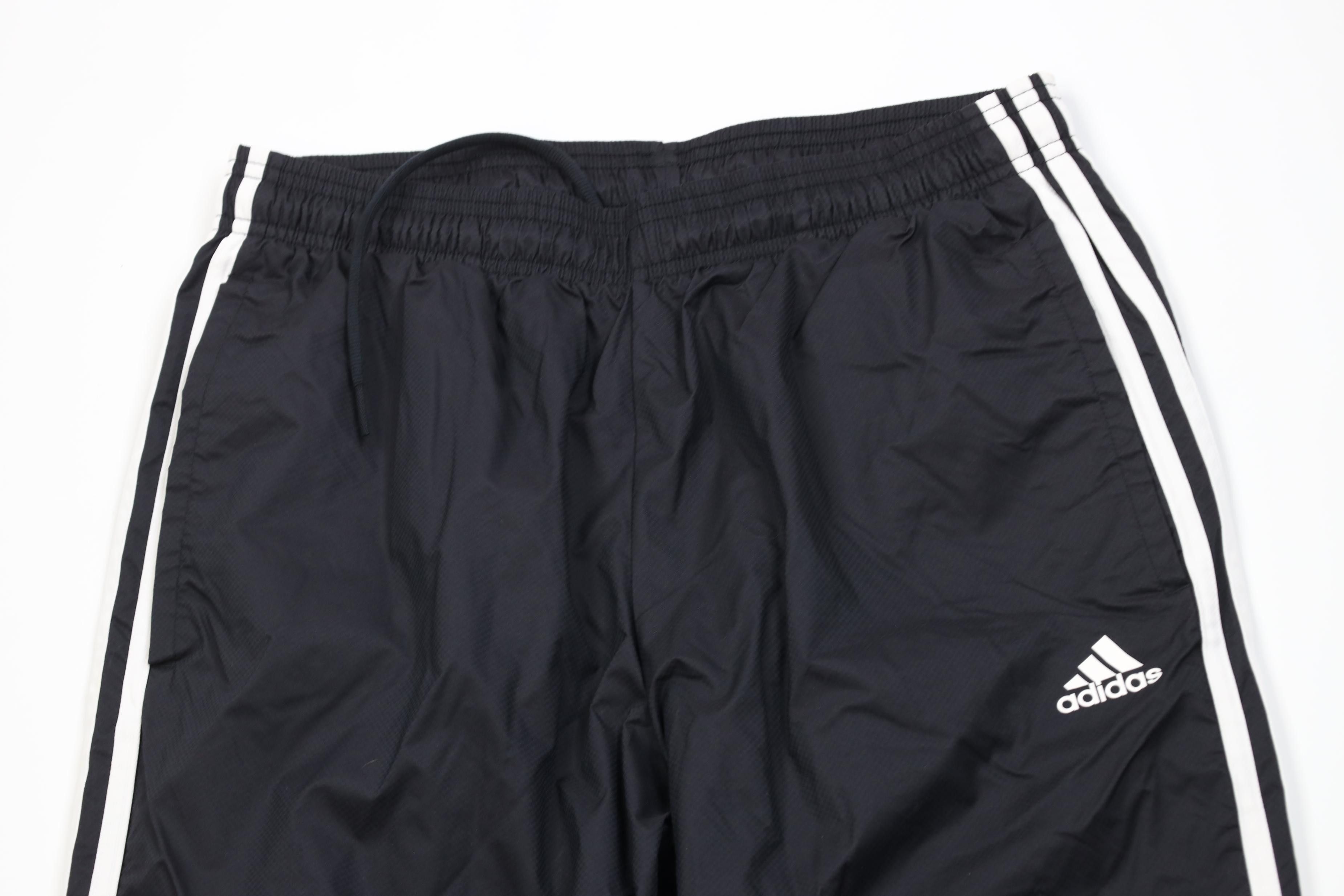 Adidas Vintage Y2K Adidas Striped Lined Windbreaker Pants Black Size US 34 / EU 50 - 2 Thumbnail
