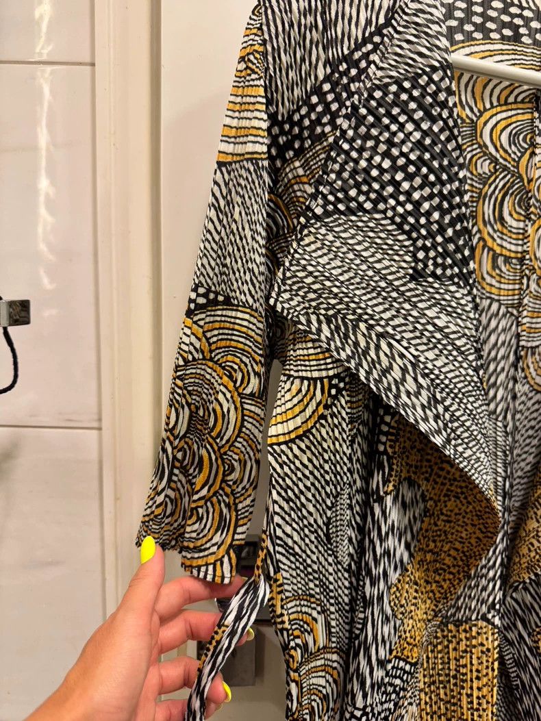 Issey Miyake Issey Miyake size:3 A mid-length cardigan with conch flowe Size XS / US 0-2 / IT 36-38 - 3 Thumbnail