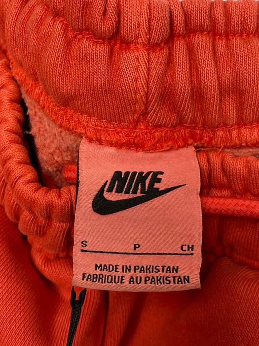 Stussy x Nike Pigment Dyed Fleece Sweatpants Habanero Red