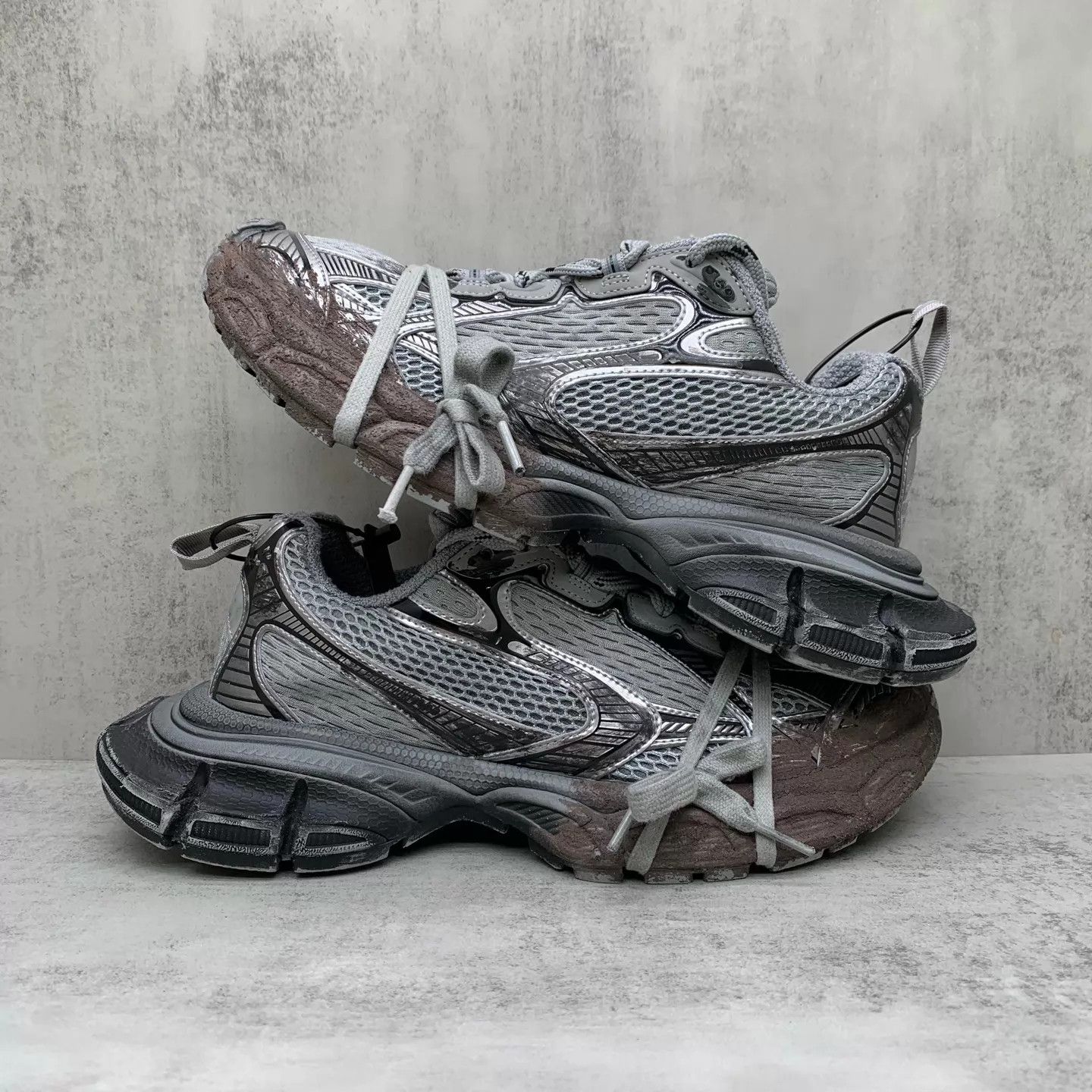 Balenciaga Balenciaga 3xl Mud-Dyed Distressed Dad Shoe 40 98 New LX1474 Size US 7 / EU 40 - 2 Thumbnail