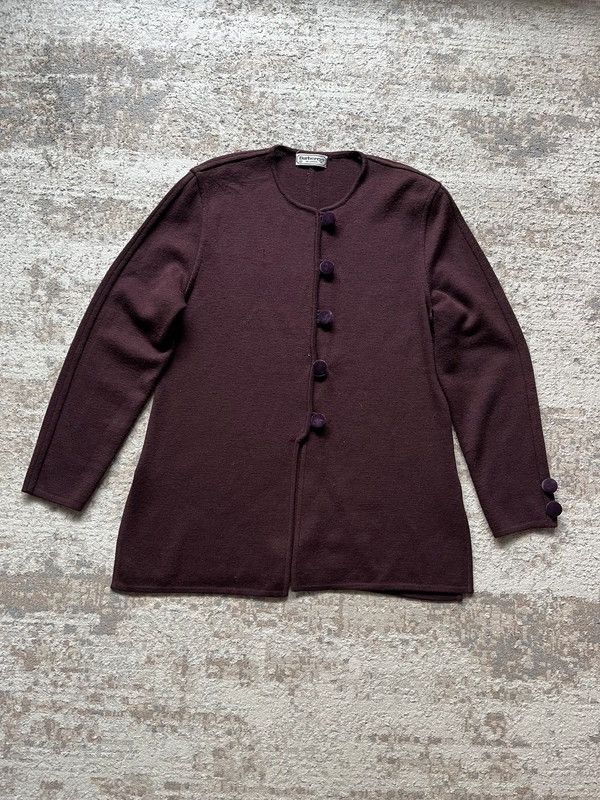 Burberry Burberry's Of London Sz 40 / L 60% Wool Cardigan Vintage 90s Size L / US 10 / IT 46 - 1 Thumbnail