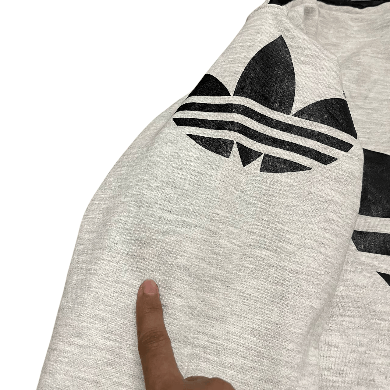 Adidas Vintage Adidas Trefoil Big Logo Hooded Jacket Size US L / EU 52-54 / 3 - 3 Thumbnail