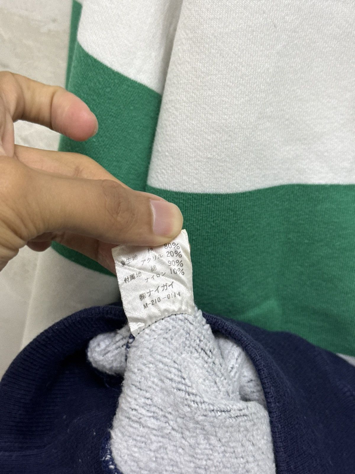 Polo Ralph Lauren Vintage Polo Ralph Lauren Stripe Collar Sweatshirt Size US M / EU 48-50 / 2 - 6 Thumbnail