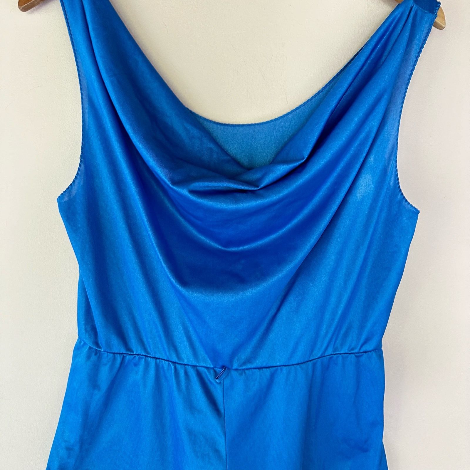Other Vintage 80s Undercover Wear Blue Romper Lingerie Teddy M Size 32" / US 10 / IT 46 - 4 Thumbnail