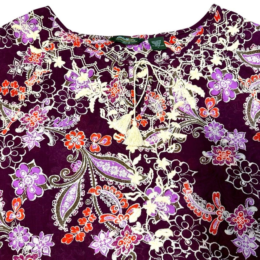 Eddie Bauer New Eddie Bauer Cotton Embroidered Long Sleeve Blouse Size Size L / US 10 / IT 46 - 7 Thumbnail