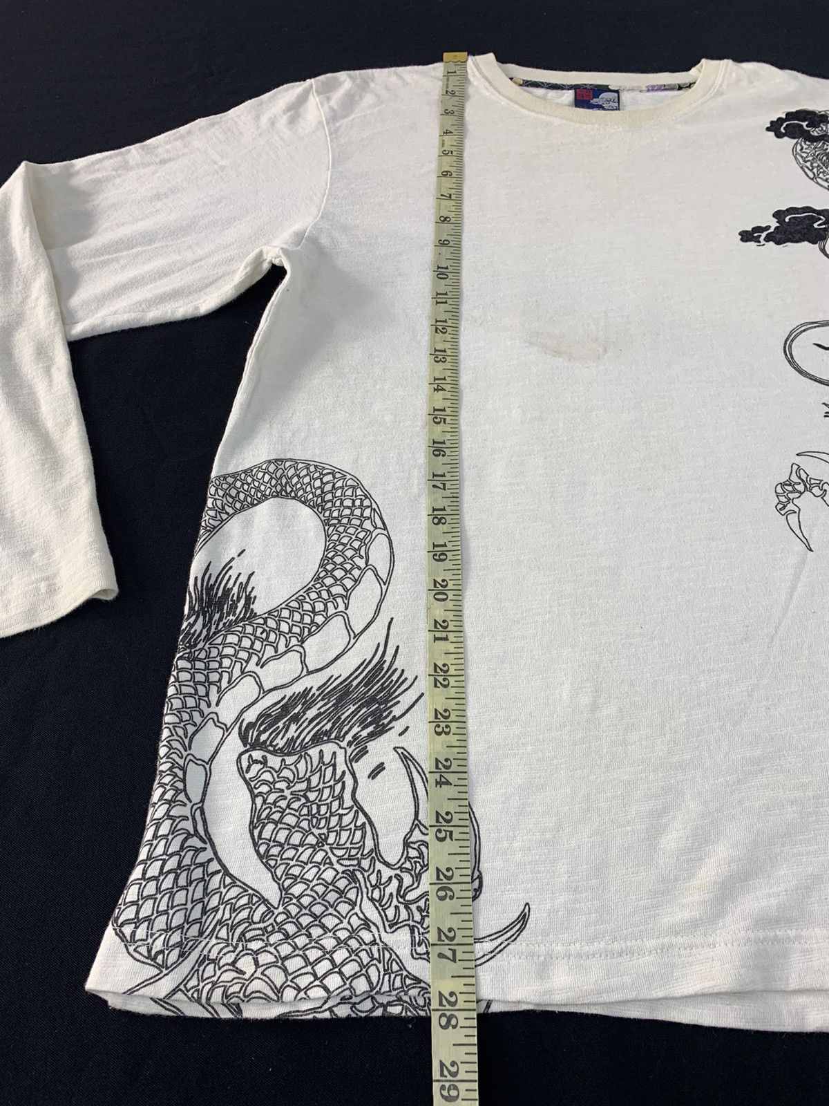 Japanese Brand Vtg Japanese Sukajan Dragon Tatoo Longsleeve Crewneck Tee Size US L / EU 52-54 / 3 - 11 Thumbnail