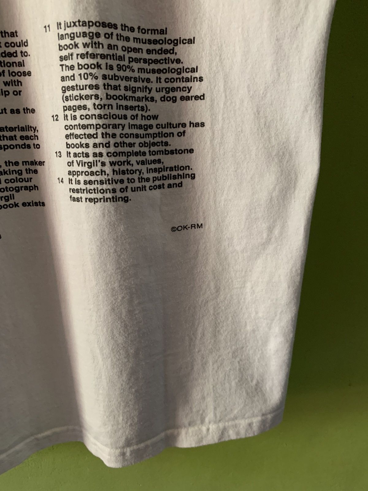 Virgil Abloh Virgil Abloh "figures of speech" Champion tee Size US M / EU 48-50 / 2 - 9 Thumbnail