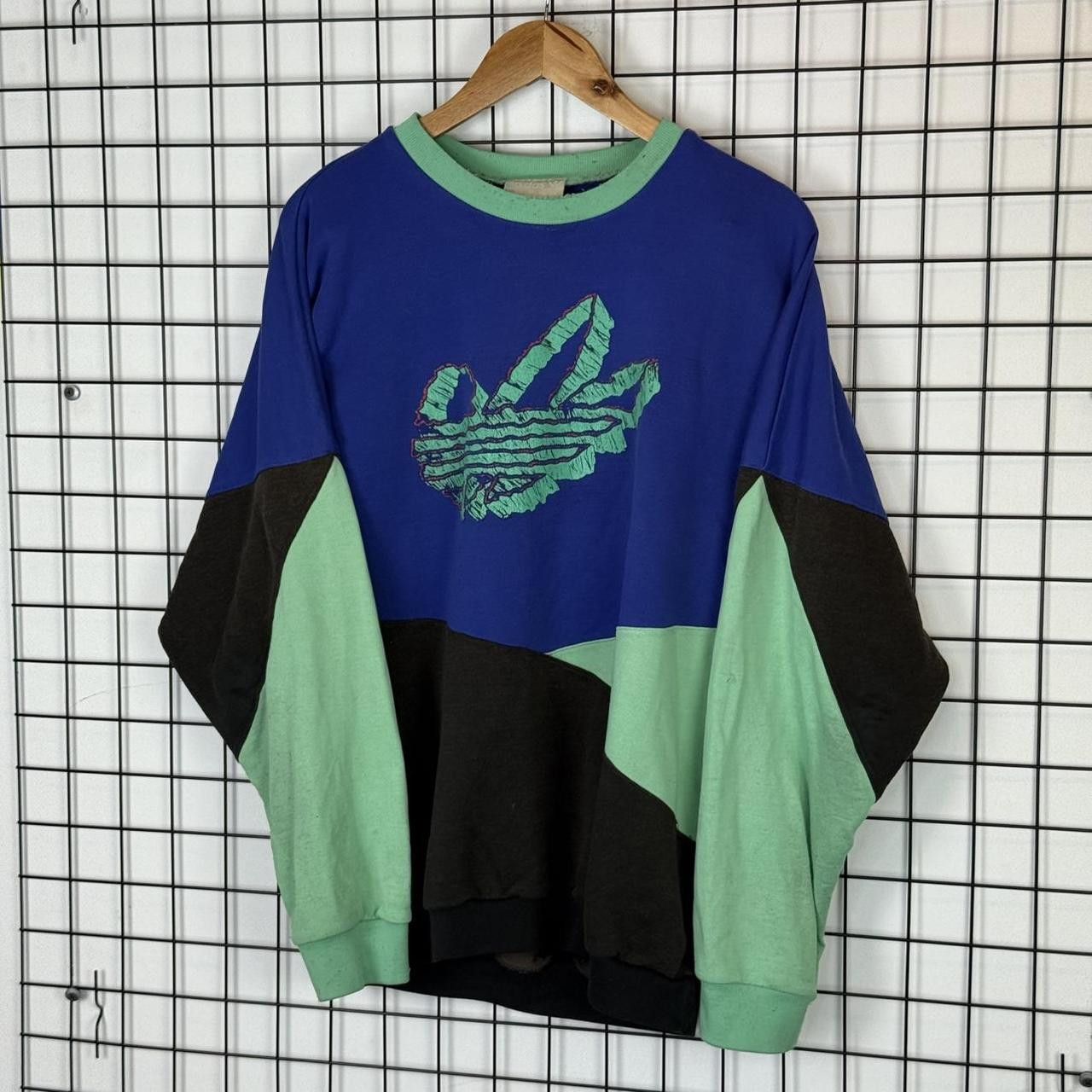 Adidas Adidas Vintage 90s Sweatshirt Big Logo Size US L / EU 52-54 / 3 - 2 Thumbnail