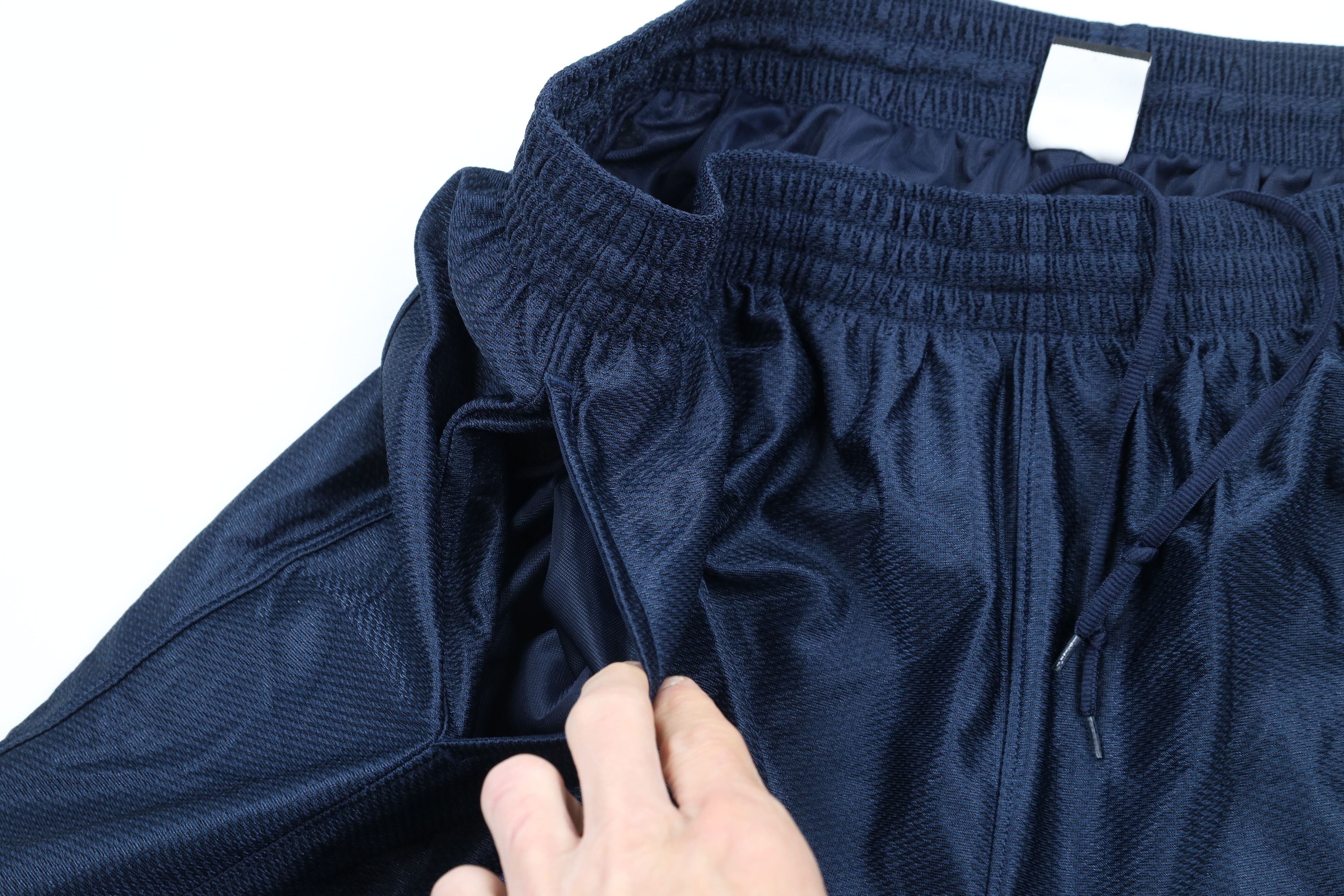 Nike × Vintage Vintage Nike Mini Swoosh Gym Basketball Shorts Navy Blue Size US 40 / EU 56 - 6 Thumbnail