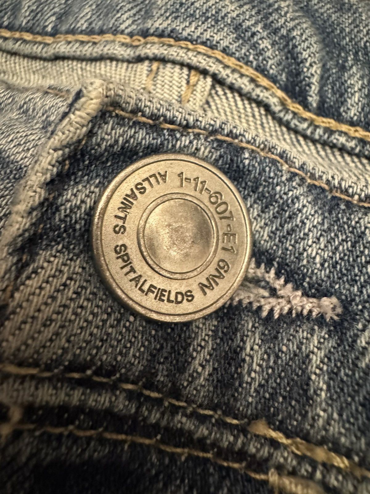 Allsaints Allsaints Light Wash Distressed Jack Jeans Size US 34 / EU 50 - 7 Thumbnail