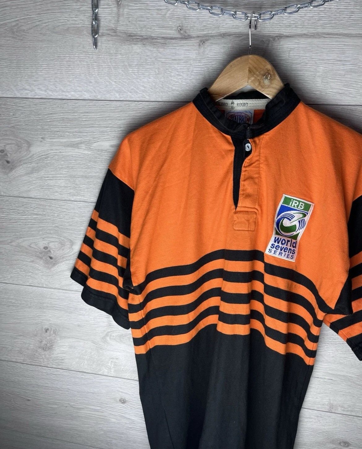 Other Vintage mens rugby jersey World Sevens Series Size US L / EU 52-54 / 3 - 3 Thumbnail