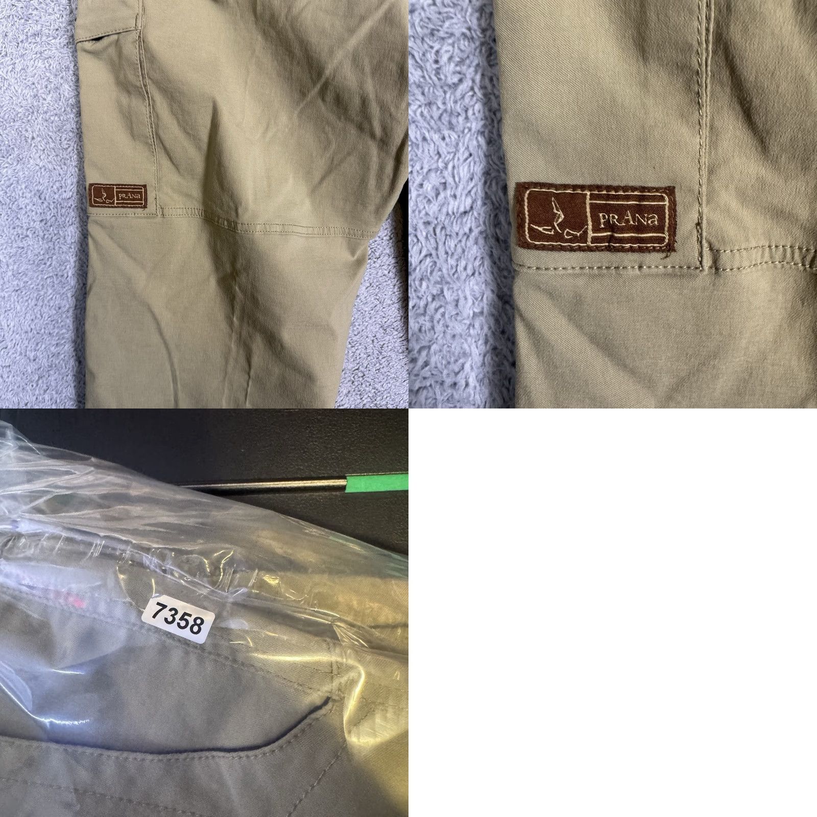 Prana Prana Pants Mens L 34x32 Stretch Zion Roll Up Snap Convertible Vintage Softshell Chino Baggy? Size US 34 / EU 50 - 9 Thumbnail