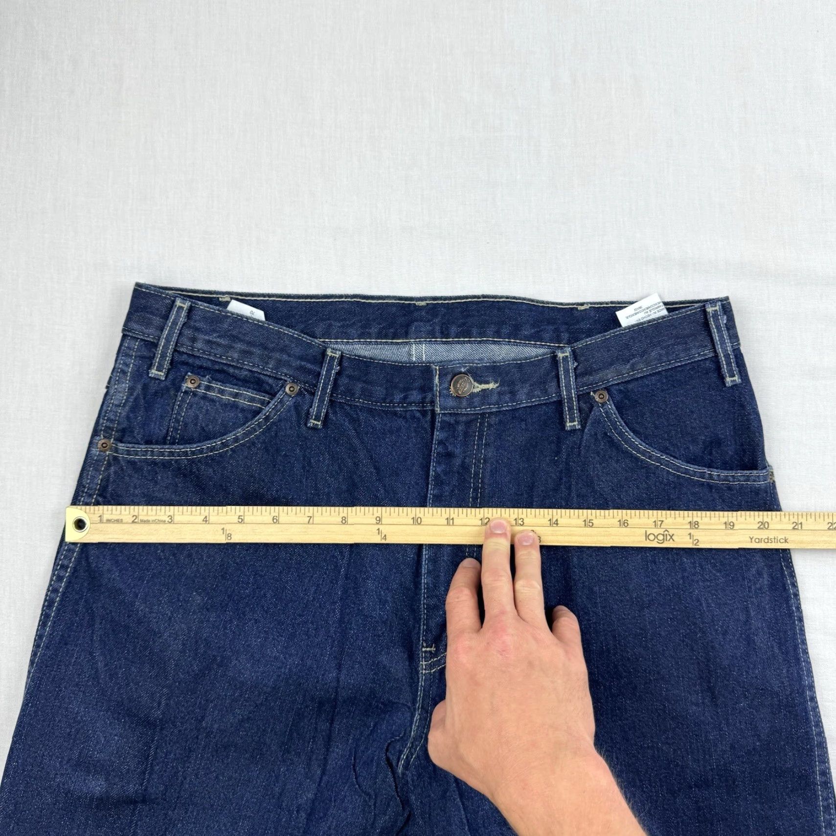 Dickies Dickies Jeans Adult 36x32 Blue Classic Y2K Hipster Baggy Punk American Workwear Jeans Mens Regular 36 Blue Punk Grunge USA 90s Size US 36 / EU 52 - 7 Thumbnail