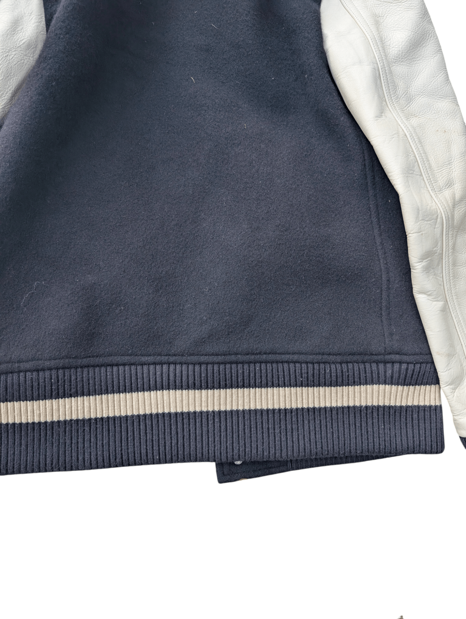 Japanese Brand 2011A/W Sise Varsity Leather Sleeve Crest Logo Jacket Size US M / EU 48-50 / 2 - 11 Thumbnail
