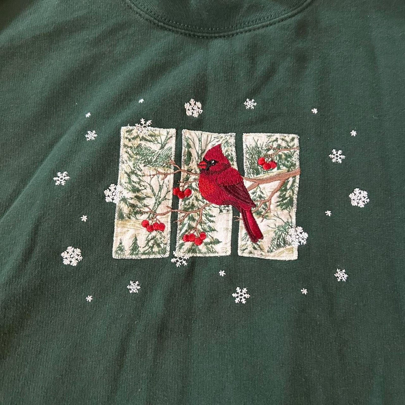 Other Vintage embroidered cardinal sweatshirt Size M / US 6-8 / IT 42-44 - 2 Thumbnail