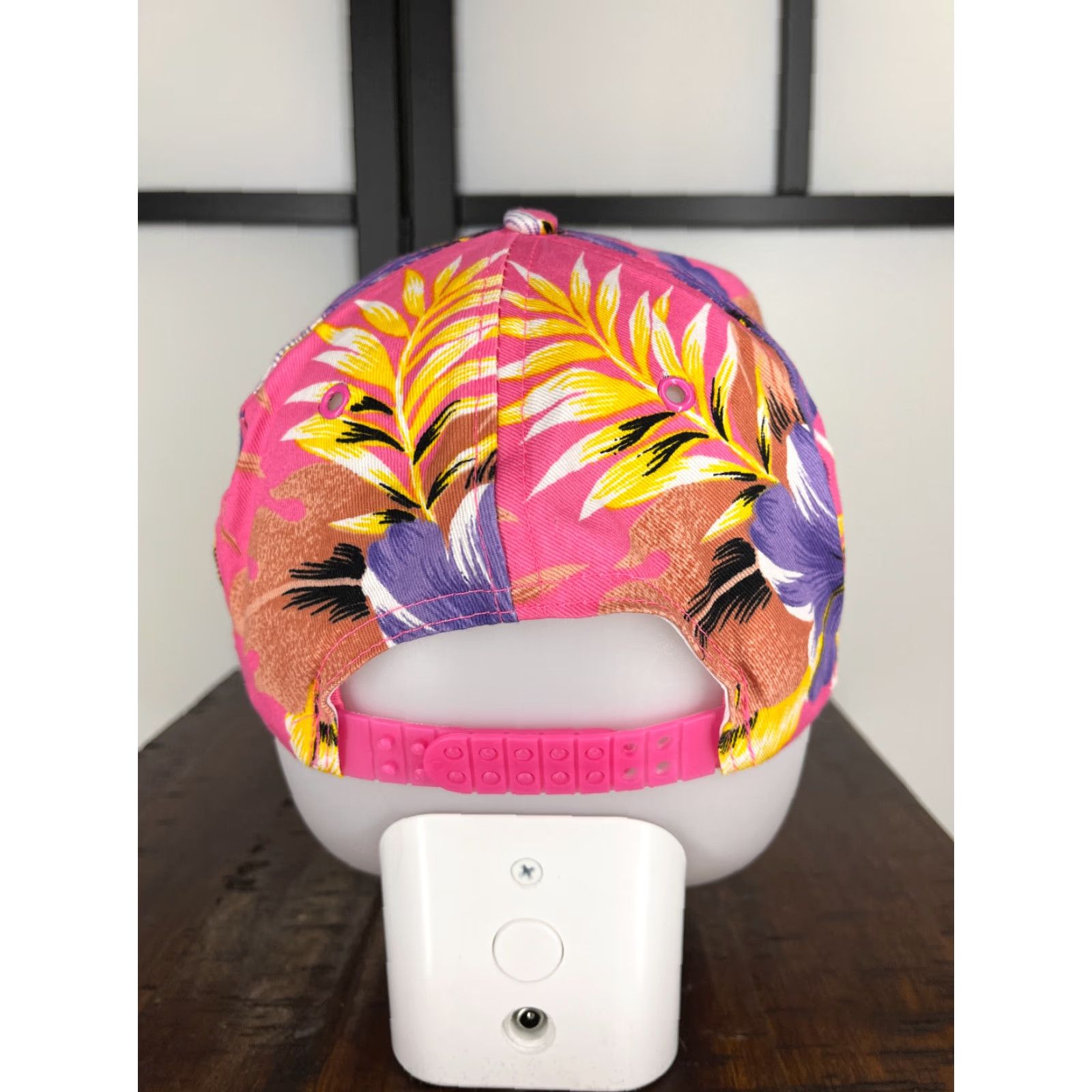 Vintage Hadley San Sun Hat Cap Snap Back Adult One Size Pink Floral Size ONE SIZE - 6 Thumbnail