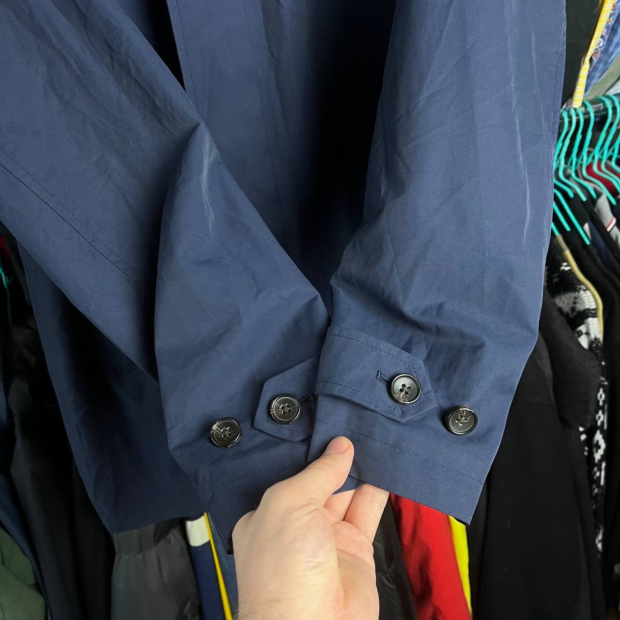 Brooks Brothers Brooks Brothers Navy Blue Casual Business Trench Coat Size US M / EU 48-50 / 2 - 5 Thumbnail
