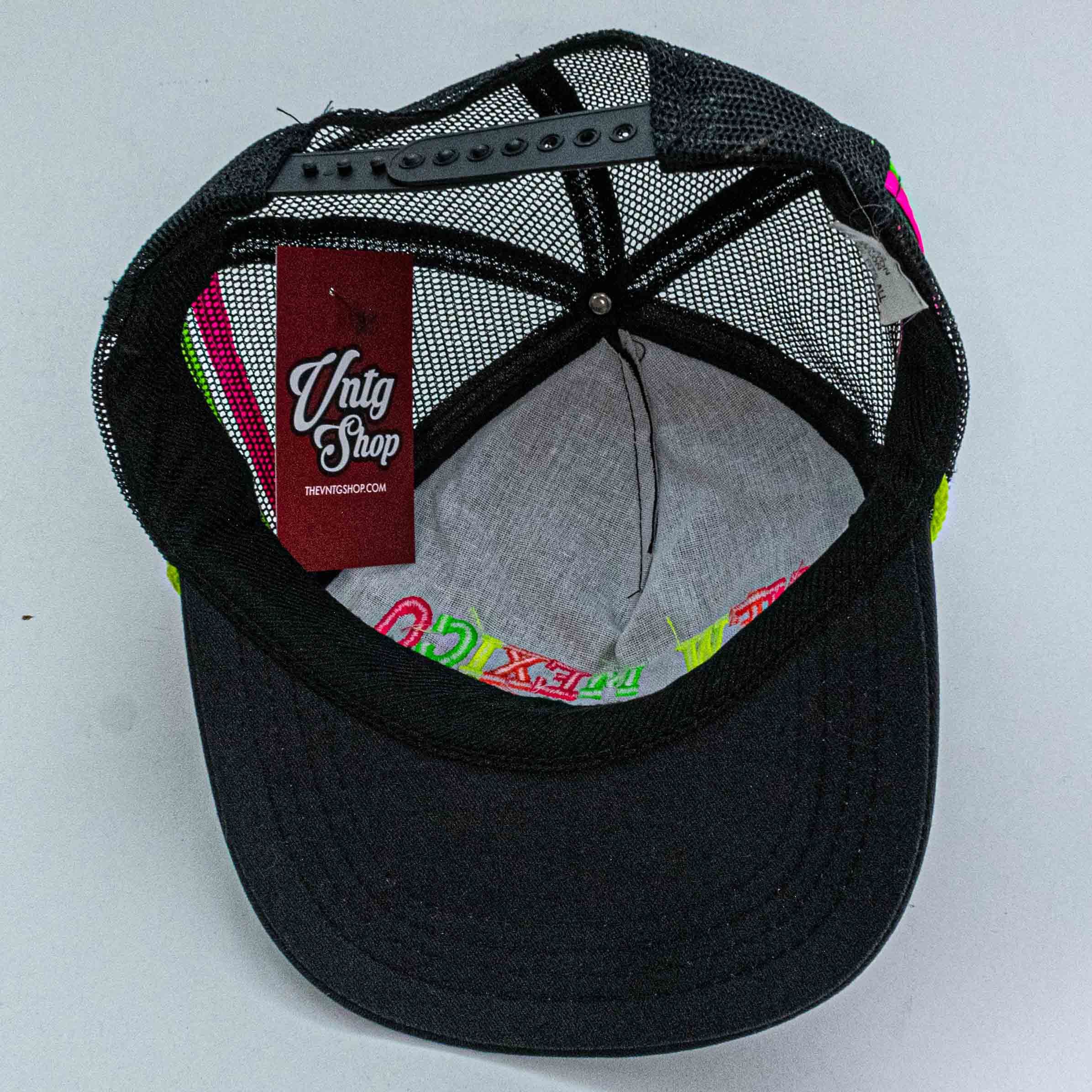 Vintage Three Stripe Mesh Trucker Hat Snapback New Mexico VTG Size ONE SIZE - 7 Thumbnail
