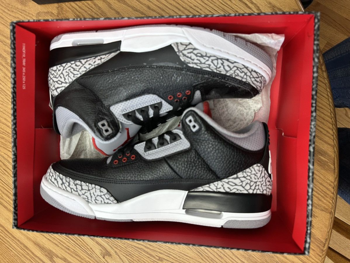 Jordan Brand × Nike Jordan 3 Black Cement Size US 11.5 / EU 44-45 - 8 Thumbnail