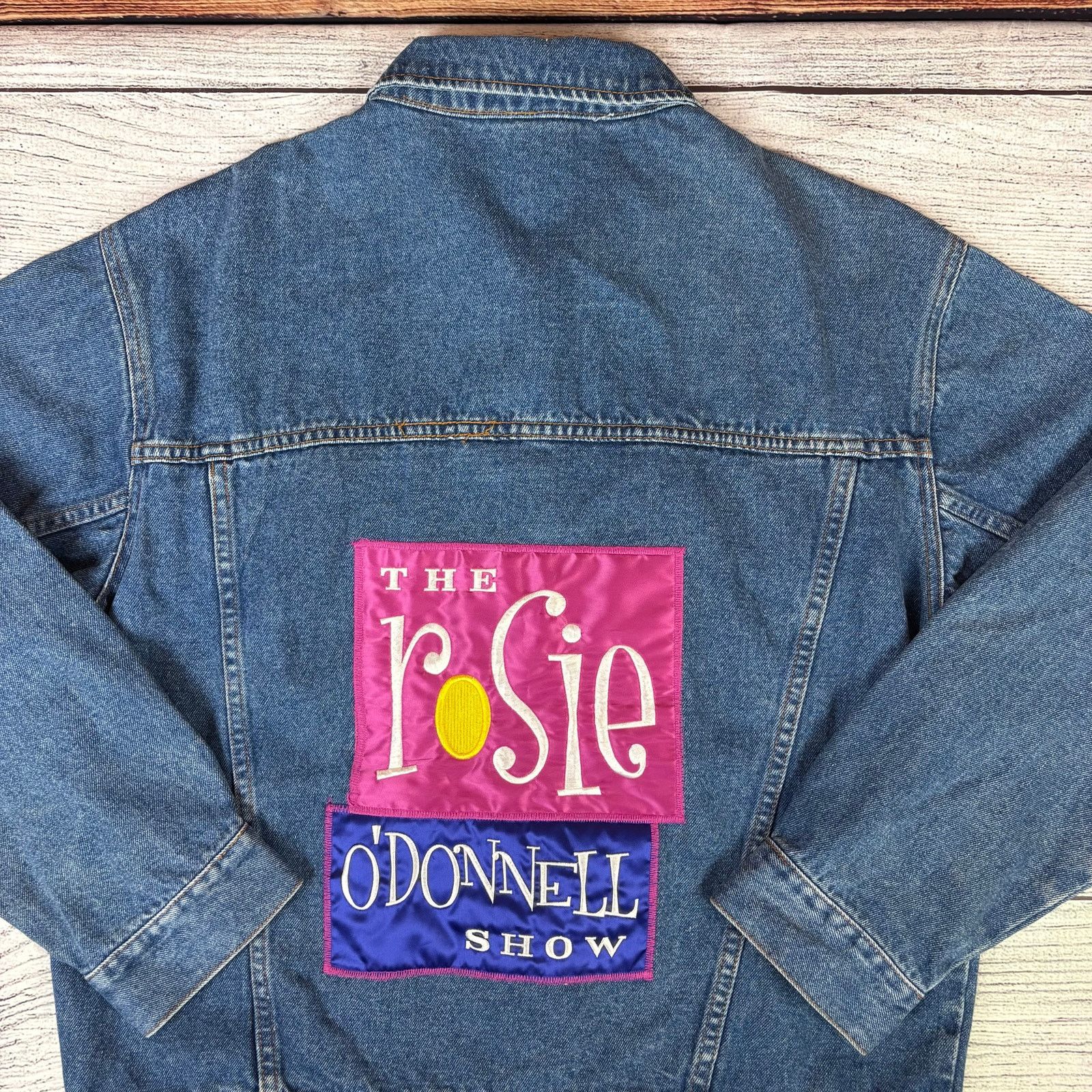 Vintage Vintage 1990s The Rosie O'Donnell Show Denim Jacket Size US L / EU 52-54 / 3 - 1 Thumbnail
