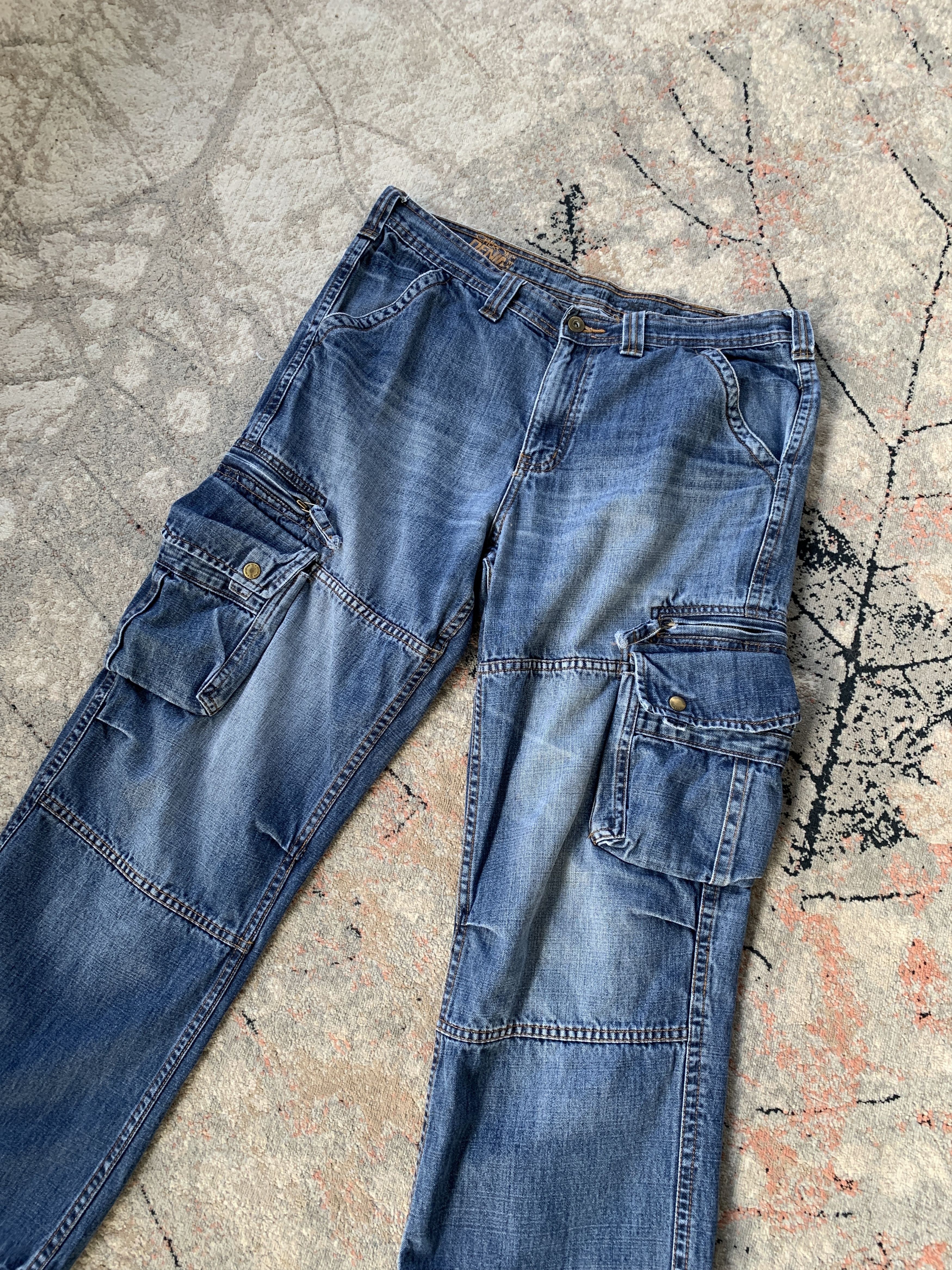 Cherokee × Vintage Vintage Cherokee Cargo Denim Pants Size US 34 / EU 50 - 2 Thumbnail