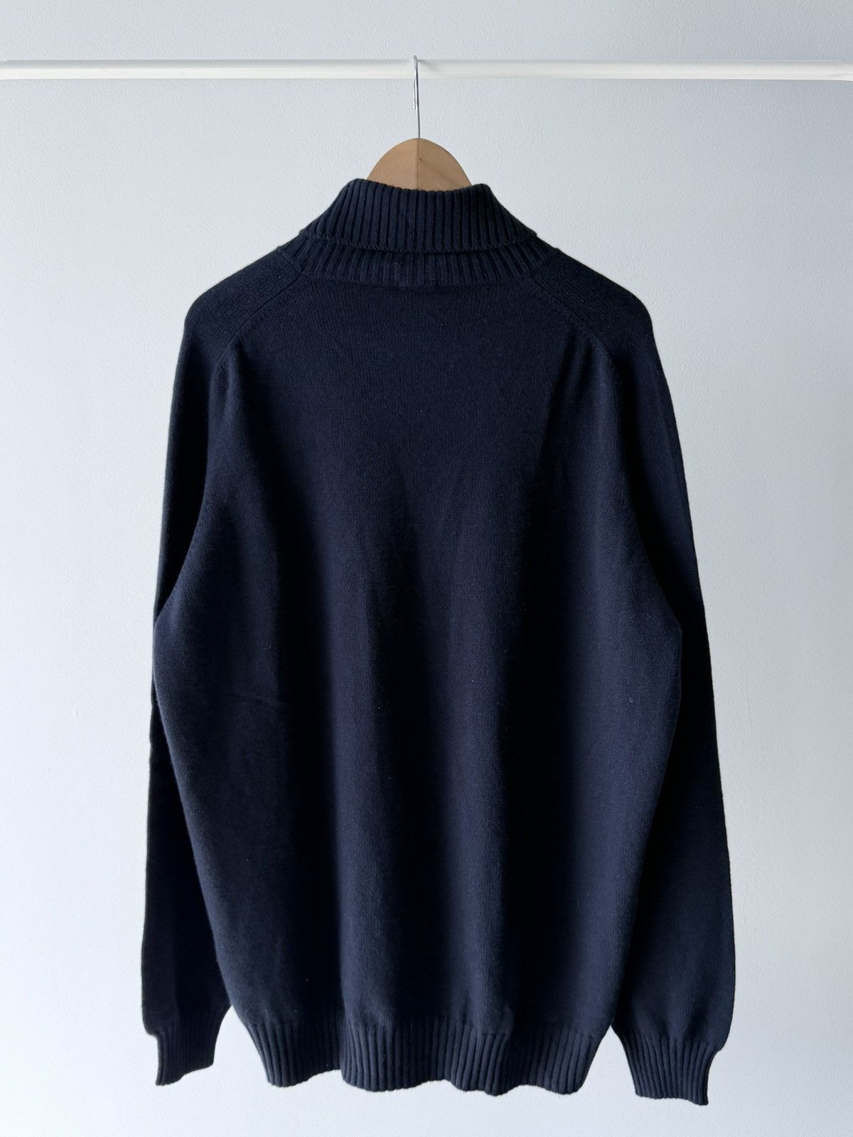 Malo NWT Malo Navy Blue Cashmere Turtleneck Sweater Size US XL / EU 56 / 4 - 4 Thumbnail