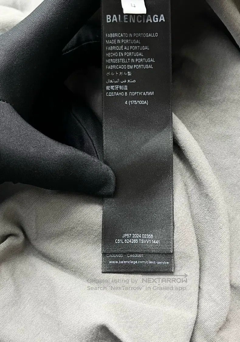 Balenciaga Balenciaga Washed and distressed letter logo damaged short Size US XL / EU 56 / 4 - 4 Thumbnail