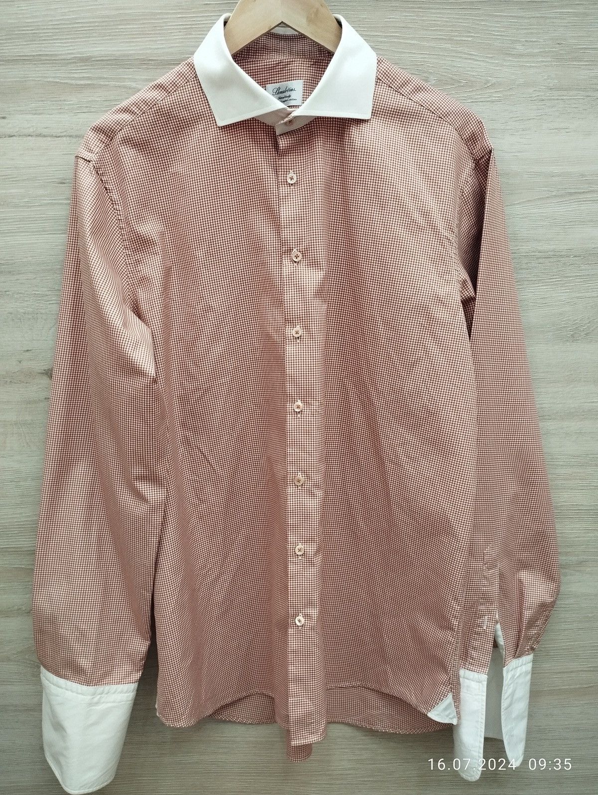 Strenstroms Stenstroms Men's Dress Shirt Size L/XL 17 43 Size US XL / EU 56 / 4 - 4 Thumbnail