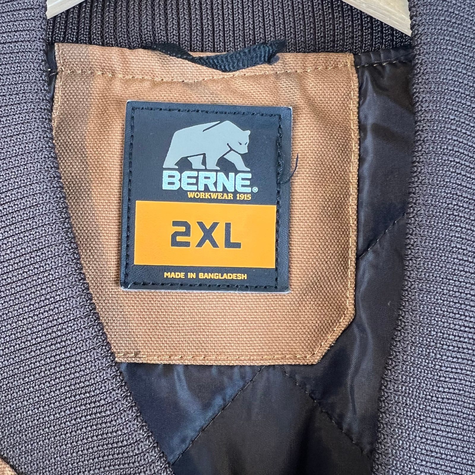 Other Berne Workwear Quilt Lined Canvas Duck Full Zip Vest Men XXL Size US XXL / EU 58 / 5 - 2 Thumbnail