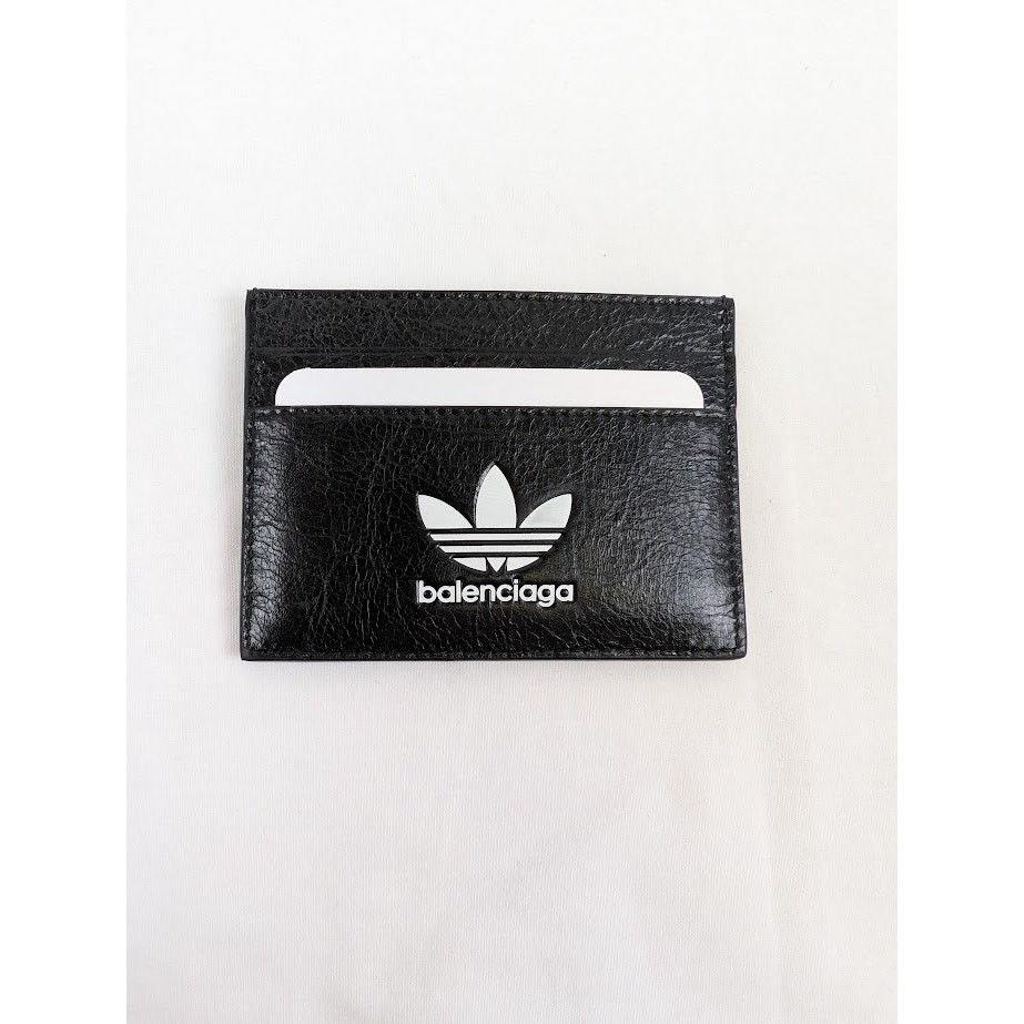 Adidas × Balenciaga o1rshd1 Size: OS / Arena Lamb Card Holder Black/White Size ONE SIZE - 1 Thumbnail