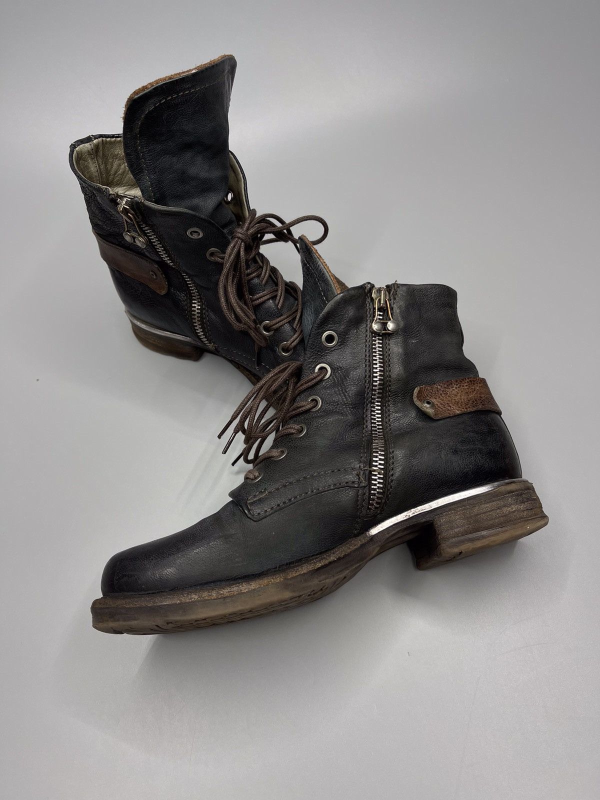 Japanese Brand × Vintage A.S 98 Boots Leather Style Rick Owens Size US 6 / IT 36 - 9 Thumbnail