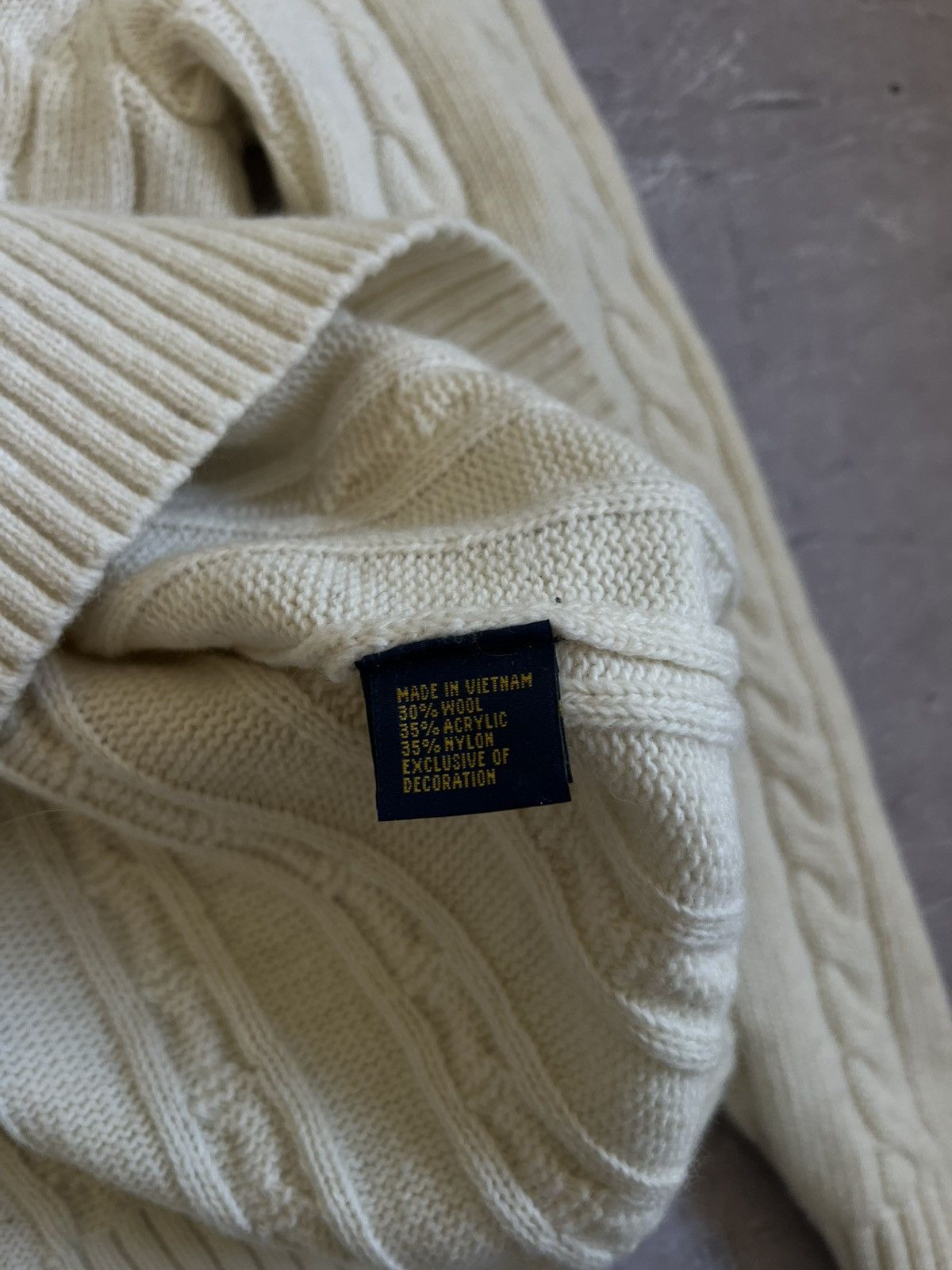 Polo Ralph Lauren Rare Cable Knit Sweater Polo Ralph Lauren M Size US M / EU 48-50 / 2 - 13 Thumbnail