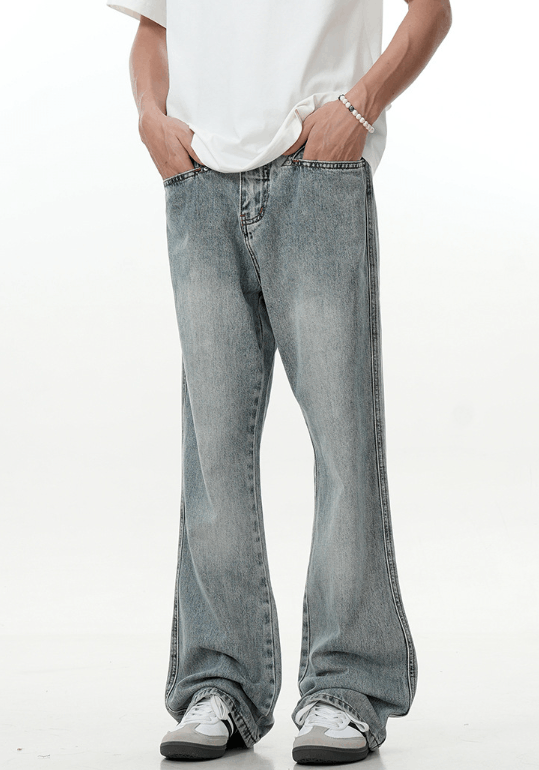 Japanese Brand × Jean American high street retro washed bootcut jeans Size US 32 / EU 48 - 4 Thumbnail