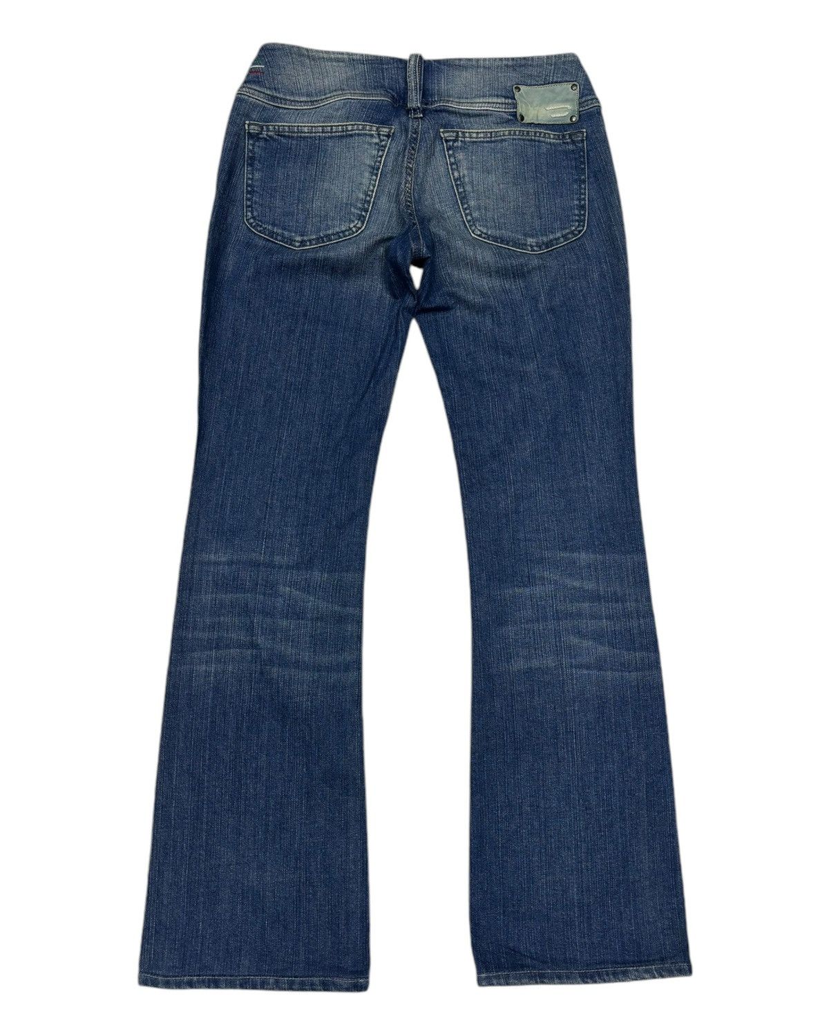 Diesel Vintage Diesel Flap Denim Flare Jeans Size 27" / US 4 / IT 40 - 8 Thumbnail