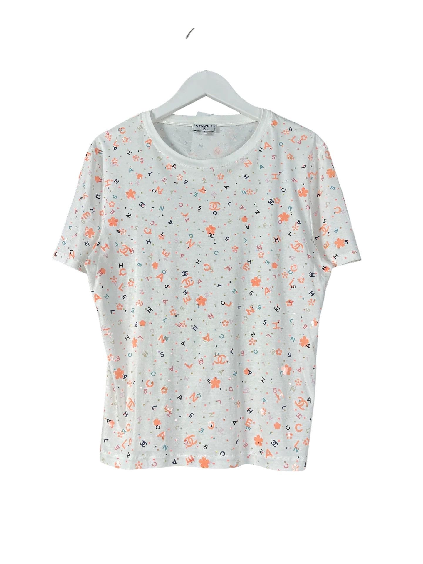 Chanel Chanel Logo Print Short Sleeve T-Shirt Size XS Size XS / US 0-2 / IT 36-38 - 1 Thumbnail