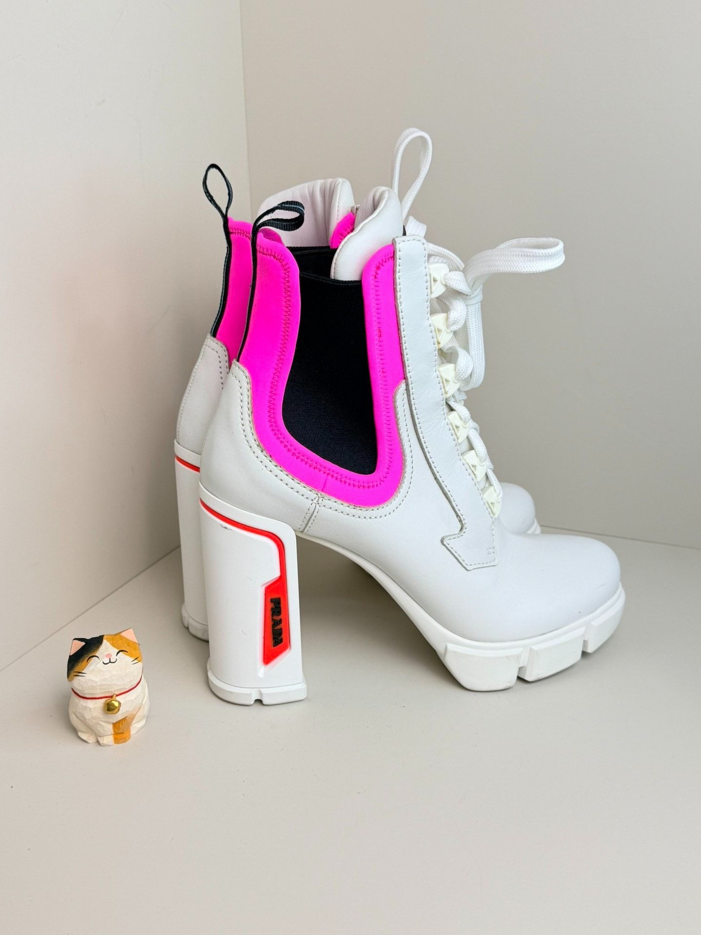Prada Prada Pink Boots us_8 Women Size US 8 / IT 38 - 1 Thumbnail